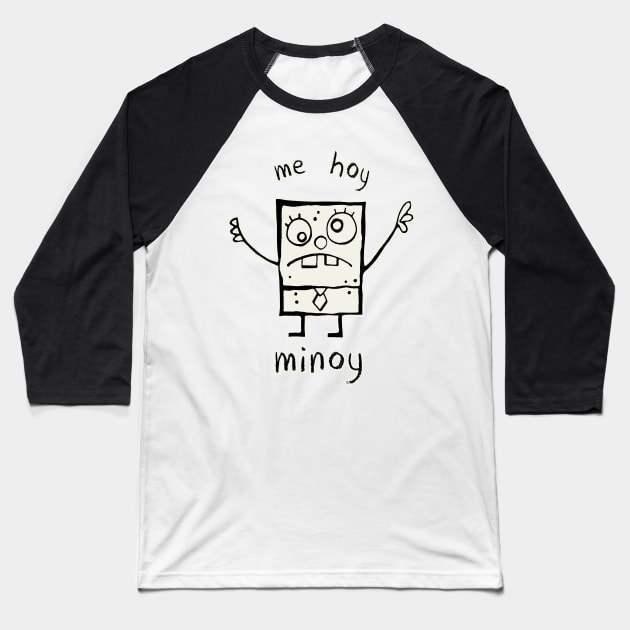 Doodle Bob Baseball T-Shirt by valentinahramov